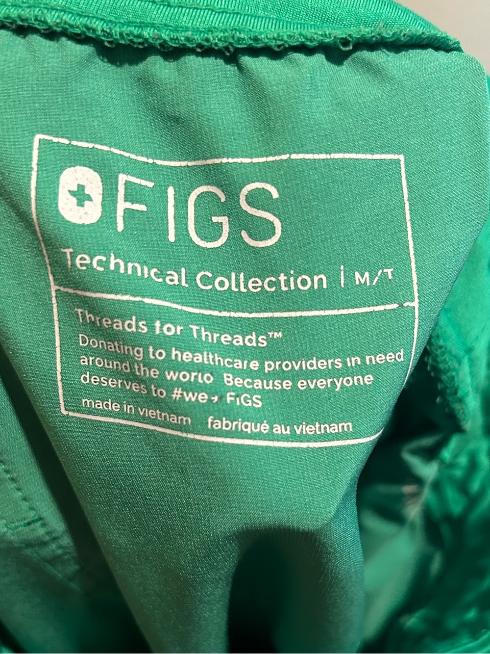 Figs Women Safety Green Freex Technical Collection Jogger Pants Size Medium Tall - Picture 4 of 5